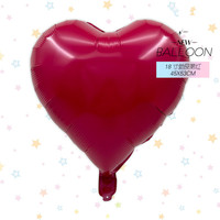 Nouvelle arrivée 18 pouces nouveaux coeurs bordeaux amour étoile ronde assemblée explosion étoile ballons décoratifs