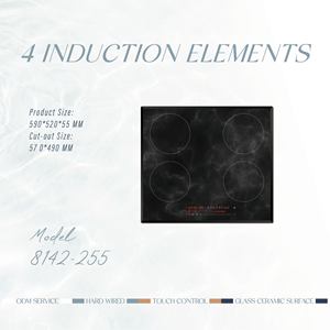 Placa de Inducción de 6600W con 4 Quemadores, Control Táctil Deslizante, Fácil de Usar, Certificación EMC, Placa de Cocina Eléctrica Integrada para el Hogar - Product Image 4