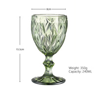 Verres à vin modernes en cristal coloré bleu, rose, vert, gobelets à facettes pour jus, cocktails, fêtes, décoration de bar à domicile, verrerie personnalisable avec logo