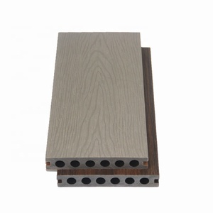 พื้นระเบียงไม้เทียม WPC รุ่น Eco Deck สำหรับภายนอกอาคาร ลายไม้แบบขัดเงา สีชีวภาพ ผลิตด้วยวิธี Co-extrusion กันน้ำ ติดตั้งแบบคลิ๊กล็อค - Product Image 1