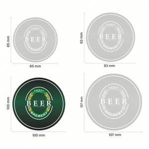 Custom Logo Coaster Personalized Round Coaster Sublimation Printing Coaster <b>Mats</b> Pu Leather Round <b>Table</b> <b>Mat</b> Design <b>Mat</b> - Product Image 2