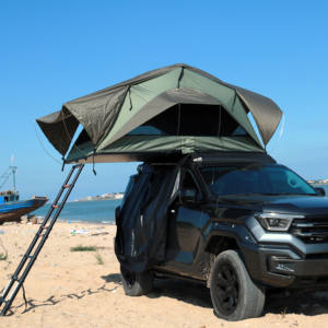 Tente de toit souple pour l'extérieur <span class=keywords><strong>avec</strong></span> conception coupe-vent, couche de tissu robuste pour les voyages en véhicule tout-terrain - Product Image 4