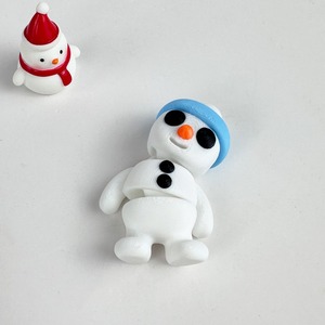 Ornamento Natalizio da Scrivania a Forma di Pupazzo di Neve in Plastica Stampata in 3D - Product Image 4