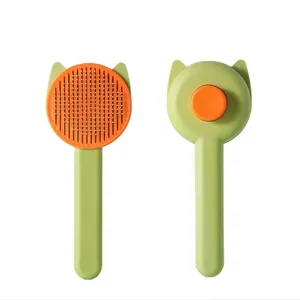 Professional Cute Pet Hair Brush Massage Grooming Pet Comb For Cat Dog Floating Hair Remove With Stainless Steel Beauty Needle