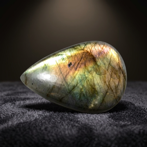Venta al por mayor 4X6mm Piedra preciosa labradorita natural en forma de pera Alta calidad Espectrolita suelta IGI Certificado Precio de fábrica Negro - Product Image 3