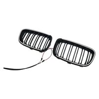 Pour BMW Série 1 F20 2012-2014, calandre avant à double ligne éclairée par LED, matériau PC, vente en gros d'usine