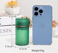 Bolsa de cosméticos de PVC de moda, colorida, con llavero de lápiz labial, superventas, al por mayor, monedero con llavero