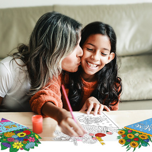 Kit de Bouquet en Papier DIY Fête des Mères – 6 Motifs, Bricolage <span class=keywords><strong>Coloriage</strong></span> Enfants, Cadeau Pliable 3D pour <span class=keywords><strong>Maman</strong></span> des Enfants - Product Image 4