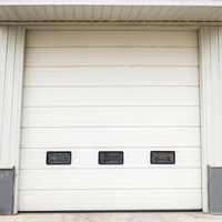 Puerta Seccional Automática de Uso Comercial, Sistema de Elevación Vertical, Panel de Acero Resistente, Puerta Superior a Prueba de Viento