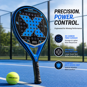 Raqueta de Pádel de Fibra de Vidrio, Raqueta de Tenis de Playa para Deportes - Product Image 2