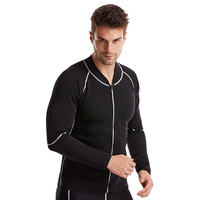 Pantalones de chándal deportivos para hombre con recortador de cintura, mono acolchado de neopreno, conjunto de calentador de cuerpo y moldeador para perder peso en Sauna