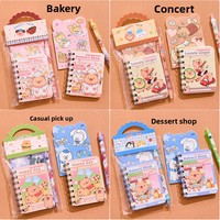 Ensemble de papeterie mignon Capybara : Carnet spirale et stylo à pression – Cadeau de rentrée scolaire pour enfants