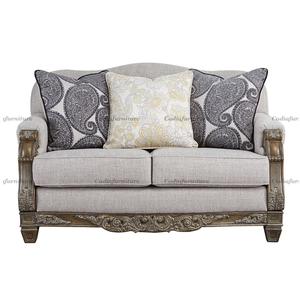 Style américain <span class=keywords><strong>en</strong></span> bois massif sculpté cadre coton lin tissu canapé salon canapé ensemble <span class=keywords><strong>gris</strong></span> <span class=keywords><strong>en</strong></span> bois massif tissu canapé - Product Image 5