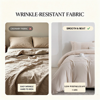 Ensemble de literie en microfibre de polyester jacquard imprimé 4 pièces 240x260cm Respirant Durable Style moderne Toutes saisons