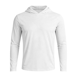 Men UPF 50+ Sun Protection <strong>Pullover</strong> Hoodie Long Sleeve Quick Dry 100% Polyester Hooded Shirt for Outdoor Fishing Hiking - Product Image 5