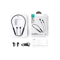 JOYROOM Vente en gros d'écouteurs sans fil pour le cou et la main, 2 en 1, écouteurs intra-auriculaires TWS, écouteurs sans fil pour jeux