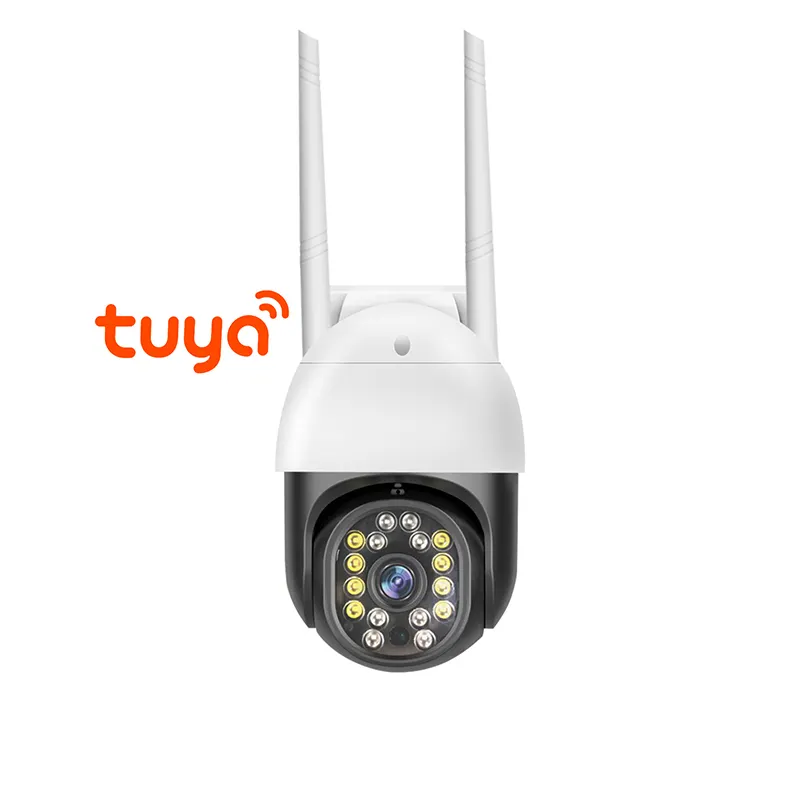 H.265 3.0MP Full Color Outdoor PTZ Tuya Smart Life App CCTV Security Wifi Camera