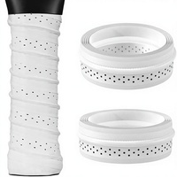 Defsedar Lot de 2 bandes de remplacement perforées et respirantes pour poignée de raquette de pickleball, 75 cm, installation facile, longue durée
