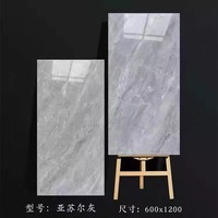 Approvisionnement Direct Usine Carrelage en Porcelaine Sol Effet Marbre Moderne 60X120 pour Construction Intérieure Accents de Cuisine et Villas