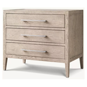 Meubles RHMAKER de style français contemporain, table de chevet moderne de luxe de style français, table de chevet fermée avec tiroir pour chambre à coucher - Product Image 1