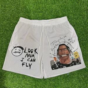 Pantalones Cortos Deportivos de Malla Transpirable de 5 Pulgadas con Diseño de Lujo Personalizado para Verano, Impresión Serigráfica, Secado Rápido - Product Image 2