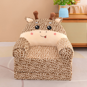 Sofá Plegable Moderno de Tres Capas para Niños, Asiento de Guardería, Taburete, Silla Reclinable, Desmontable, Lavable, Suave, con Diseño de Animalitos - Product Image 6