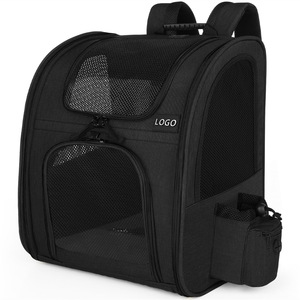 Mochila transportadora grande para mascotas, transpirable, expandible, para salidas, 3-10 kg, color sólido - Product Image 3