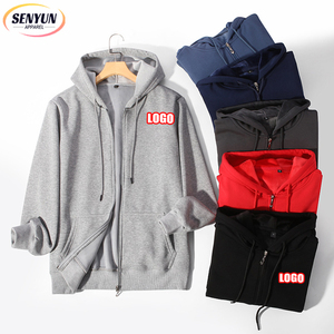 <span class=keywords><strong>Nuove</strong></span> Felpe e Maglioni Oversize da Uomo 2024 in Cotone Unisex con Logo Personalizzato Ricamato e Zip Taglia Extra Large - Product Image 1