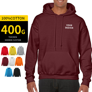 Sudadera con capucha premium de alta calidad, transpirable, lisa, clásica, con logotipo personalizado, multicolor, al por mayor, para hombre - Product Image 1