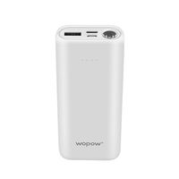 Batterie Li-Polymère Wopow Mi10Plus 20W Micro USB/Type-C 10000mAh Ultra Fine Super Plate Certifiée CE/FCC Power Bank 12 Mois LED