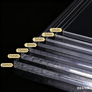 Bán buôn jiniu mô hình 0100 trong suốt màu kết cấu Frosted tấm Acrylic cho Diy thủ công đồ nội thất ánh sáng khuếch tán sự riêng tư - Product Image 2