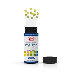 Harga terbaik strip tes PH 4.5-9.0 untuk pengujian level basa dan asam di tubuh. Lacak & pantau tingkat pH anda menggunakan air liur