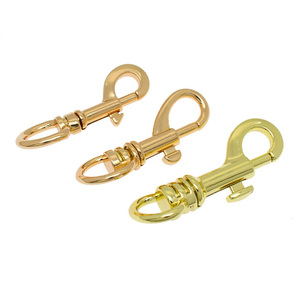 Mittlere runde Schwanz Hunde halsband führt Verschluss Hochleistungs-Karabiner haken für Haustier zubehör 19mm ovale Enden Schlüssel kettens chnalle - Product Image 3