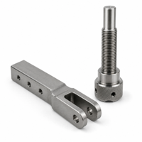 Service de fraisage CNC sur mesure pour supports de montage en métal à fentes, composants mécaniques usinés avec précision et pièces de fourche de fixation