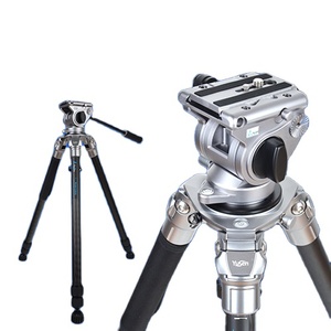 Trípode de estación total Trípode de fibra de carbono para cámara móvil Accesorios de <span class=keywords><strong>video</strong></span> Trípode 360 - Product Image 3