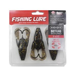 Leurre souple grenouille bruyante 7,8g 75mm 3 pièces pour la pêche en ruisseau, leurre artificiel en plastique TPE <span class=keywords><strong>Whopper</strong></span> <span class=keywords><strong>Plopper</strong></span> pour poissons de mer et d'eau salée - Product Image 5