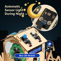 Kit de démarrage robotique DIY Robotlinking pour projets d'automatisation de maison intelligente, kit d'apprentissage en bois ESP32 pour Arduino