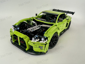 MOC-167189 MOC 3882 pièces 1:8 Modèle <span class=keywords><strong>de</strong></span> voiture <span class=keywords><strong>de</strong></span> sport célèbre Greenn Cars M4 GTS Briques <span class=keywords><strong>de</strong></span> construction DIY pour garçons Ensembles <span class=keywords><strong>de</strong></span> blocs <span class=keywords><strong>de</strong></span> construction - Product Image 3