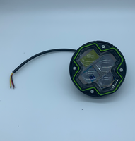 Luz LED para Auto, Motocicleta, Vehículo Todoterreno, Luz Auxiliar de Conducción, Luz Antiniebla, Luz de Trabajo con Luces Altas y Bajas Intermitentes
