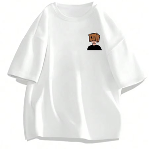เสื้อยืดโอเวอร์ไซส์ลายการ์ตูนสำหรับผู้ชาย ทรงไหล่ตก - ส่งตรงจากโรงงาน รับสั่งทำได้ รุ่น F10 - Product Image 1
