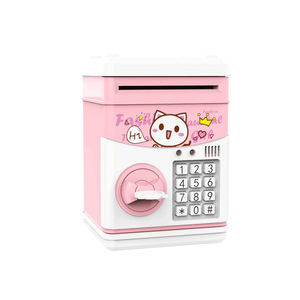 Tirelire créative pour enfants en forme de dessin animé, mini-coffre-fort ATM en étain avec musique et histoire, motif de tirelire à monnaie mignonne, produit transfrontalier - Product Image 5