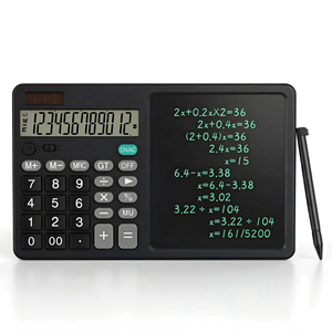 Nueva Tableta de Dibujo Electrónica LCD con Calculadora de 12 Dígitos, Función de Calendario y Alimentación por Batería - Product Image 1