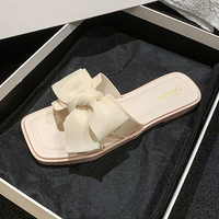 Nouvelles Sandales Plates Tendance à Bout Ouvert, Talon Épais, Antidérapantes, pour Femmes, Été, Intérieur et Extérieur