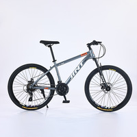 Vélo de montagne tout-terrain de 26 pouces pour étudiants, hommes, femmes, adultes, 27 vitesses, suspension avant, frein à disque double, acier à haute teneur en carbone