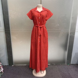 New Style Fashion Striped Print Loose Casual Ethnic Mom <strong>African</strong> Polyester Anti-Wrinkle Lace Traditional <strong>Wear</strong> 2026 Summer Women's - Product Image 4