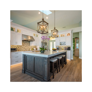 Set completo di mobili da <span class=keywords><strong>cucina</strong></span> in stile Shaker con pannelli in legno massello e verniciatura trasparente Prima Modern Designs. - Product Image 3