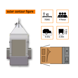 ECOCAMPOR carretera Mini lágrima caravana Camper remolque integrado volar por encima <span class=keywords><strong>de</strong></span> techo - Product Image 5
