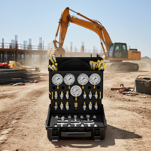 Juego de manómetros de presión hidráulica Vevor, 5 manómetros, 14 conectores, 10, 100, 250, 400, 600 bar, para excavadoras y tractores - Product Image 2