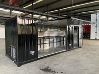YITUO Conception européenne Remorque alimentaire mobile Bureau Conteneur d'expédition 20 pieds 40 pieds Boutique Certifiée CE à vendre