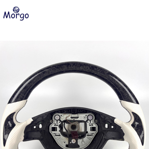 Volante da Corsa in Fibra di Carbonio Forgiata per Interni Auto <span class=keywords><strong>Mercedes</strong></span>-Benz AMG C-CLASS C300 C63 E-CLASS E350 E63 Personalizzabile - Product Image 2